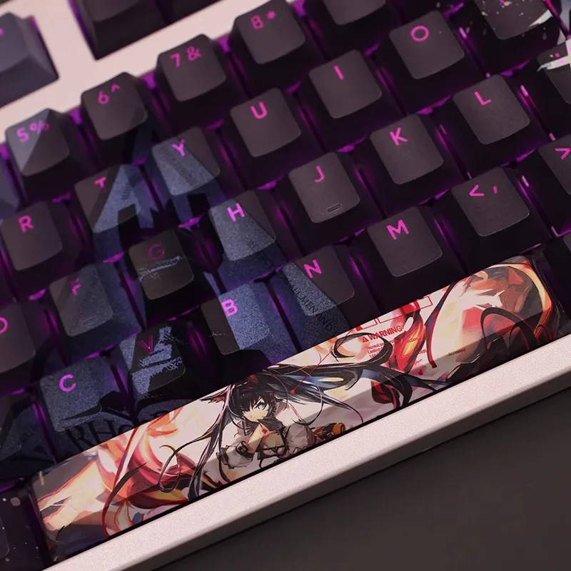 Arknights Chama Pbt Backlit Keycaps Anime Cartoon Gaming Key Caps para Ansi 61 87 104 108 Teclados mx Switch - Imagem 3