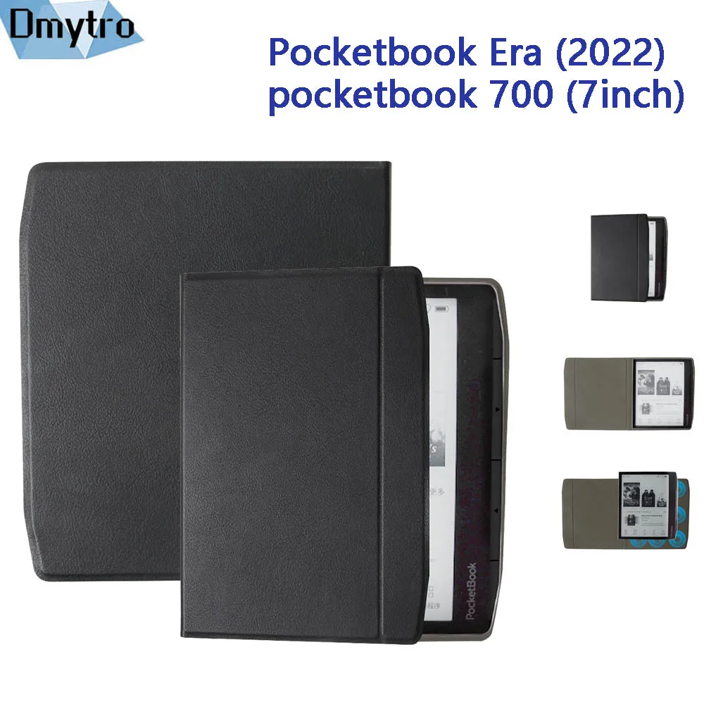 Estojo de Couro pu para Livro de Bolso Era Case Capa para Pocketbook 700 2023 E-book E-leitor de Suporte Magnético Shell