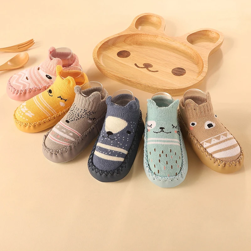 Baby Socks Shoes Infant Color Matching Cute Kids Boys Girls Soft Soled Floor Sneakers First Walkers baby girl shoes