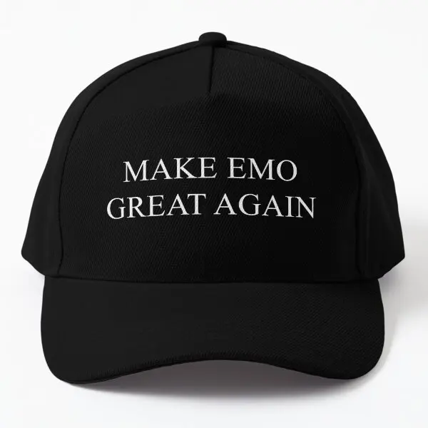 

Make Emo Great Again Baseball Cap Hat Casual Mens Hip Hop Outdoor Printed Boys Snapback Czapka Casquette Solid Color Fish