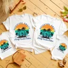 Adventure Awaits Family Vacation Edition Est 2024 Family Matching Shirt Adult Kids Summer T-shirt Tops Baby Short Sleeve Romper 1