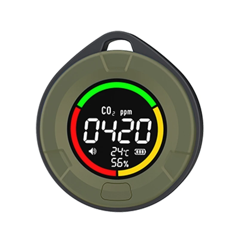 

Carbon Dioxide Meter with Temperature Humidity Meter CO2 Alarm Digital Display
