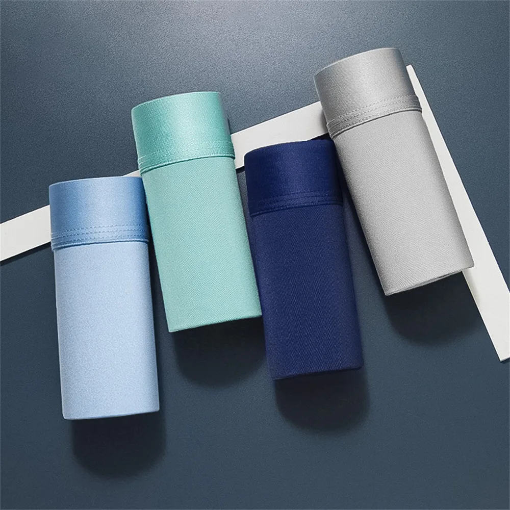 

Трусы-боксеры мужские графеновые, антибактериальное нижнее белье из вискозы, Бесшовные дышащие, 4 шт./комплект