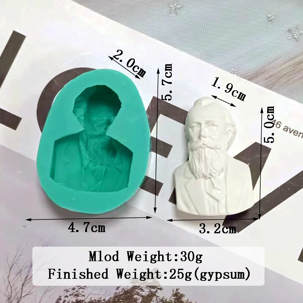David Göttin Gelehrte Statue Kerzenform Handwerk Dekoration Werkzeug Aromatherapie Gips Epoxidharz Einfacher Stil Silikonform – Detail 9