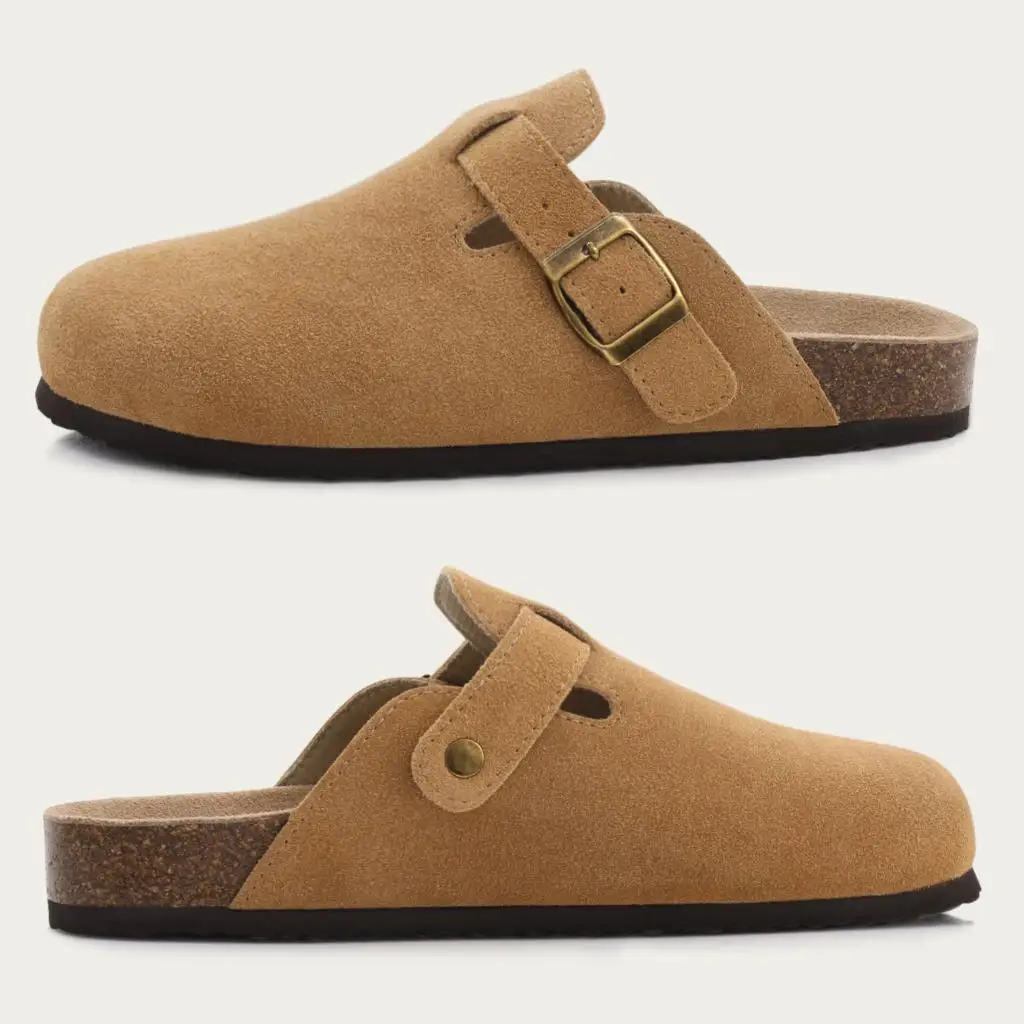 Hausschuhe für Herren, modisch, Retro-Kork-Clogs, Herren-Pantoletten, Schuh mit Fußgewölbeunterstützung, Unisex, klassische Strandschuhe, Herren-Sandalen aus Wildleder – Detail 19