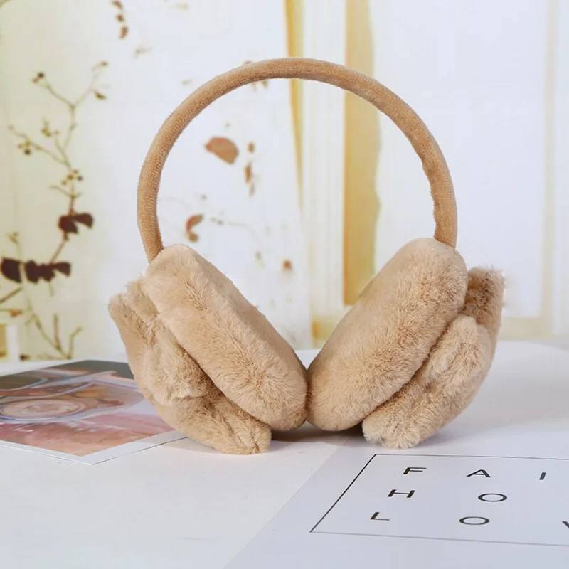 Winter Outdoor Star Smiley Face Plush Earmuffs Accessories Soft Thick Warm Ear Cover Solid Headphone Earlap for Boys Girls warm earmuffs