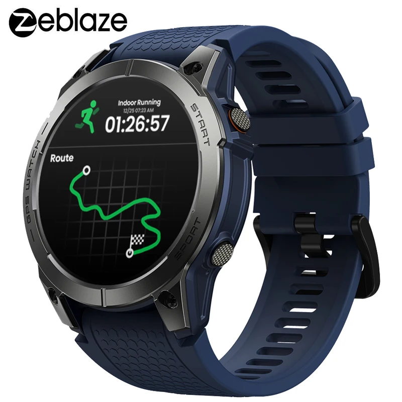 [2024 World Premiere] Zeblaze Stratos 3 Pro Gps Smart Watch Gps Integrato E Importazione Di Percorsi Display Amoled Chiamate Telefoniche Bluetooth