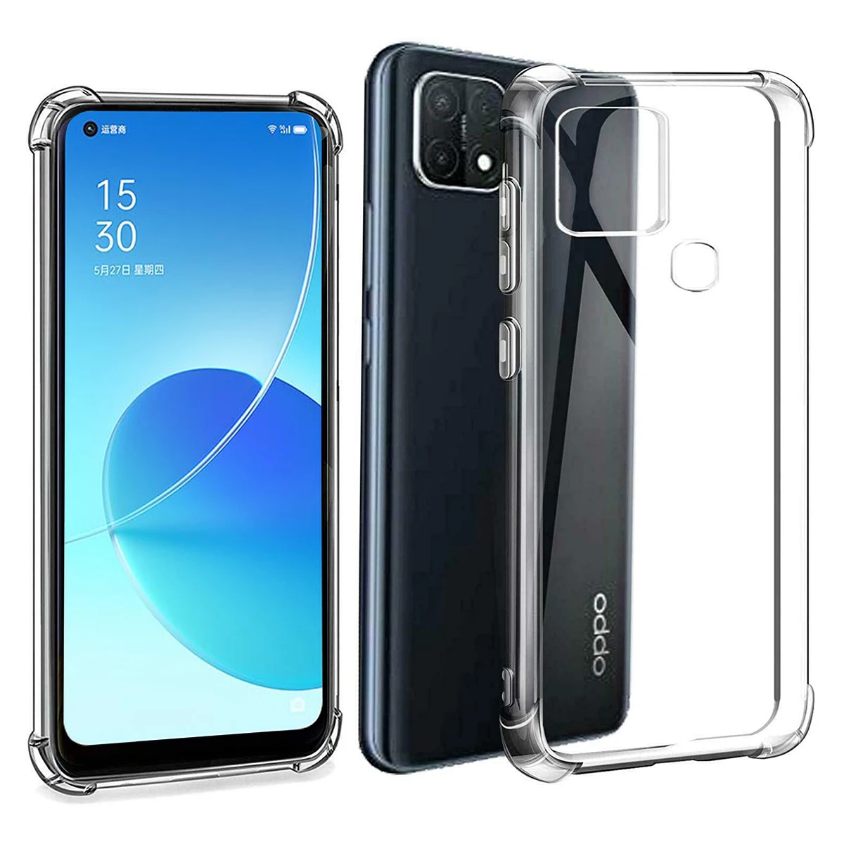 Rubber Slim Thin Flexible Clear Tpu Shock-Absorbing Corners Soft Silicone Case Cover For Oppo Reno6 Pro Reno7 Reno5 Reno4 2Z 2F