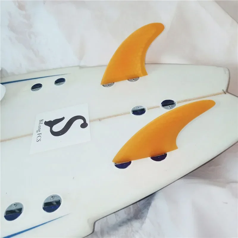 BiLong FCS XS-Rear Two Fins Carbonfiber Fiberglass Honeycomb Surfboard Fins 2 Pcs Set Wakeboard Skimboard Accessories