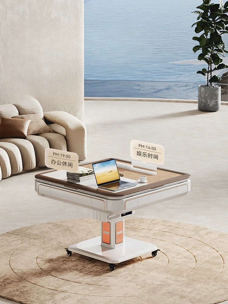 

Power-driven Dining Table Mobile Automatic Shuffling Fold Work Study Mahjong Table Amusement Mesa De Comedor Home Furniture LVMC