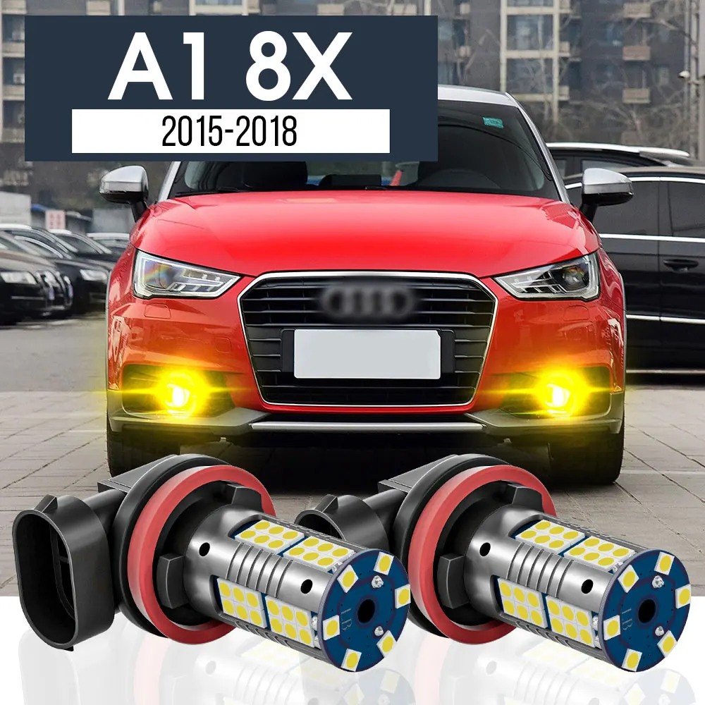 

2pcs LED Fog Light Lamp Blub Canbus Accessories For Audi A1 8X 2015-2018 2016 2017