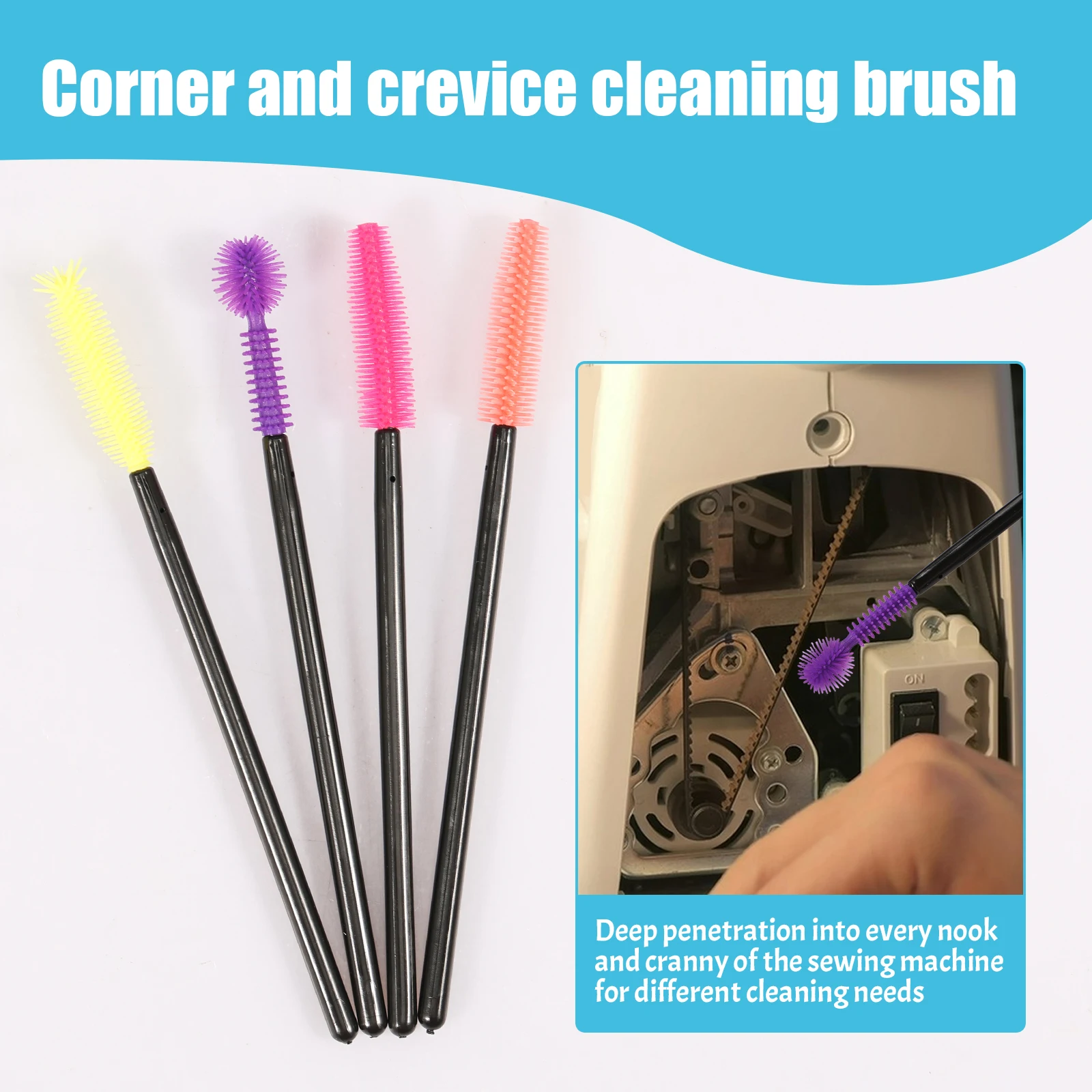 14Pcs Sewing Machine Cleaning Kit Complete Sewing Machine Repair Tools with Double Headed Brush Tweezers   Screwdriver Seam Rip