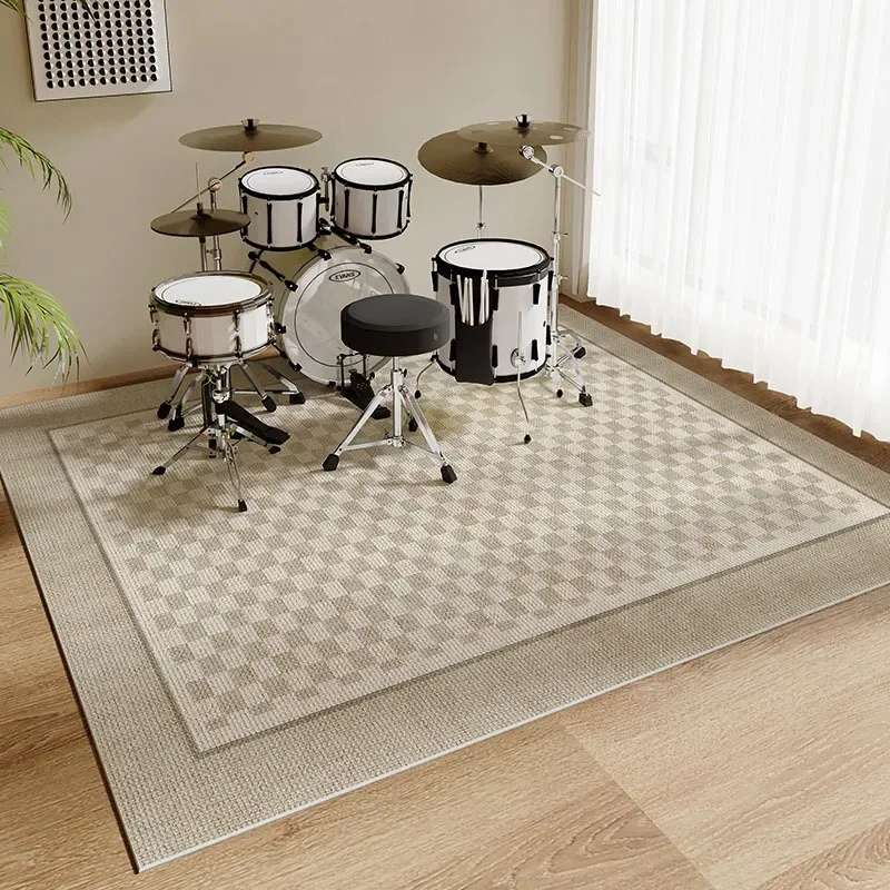 Piano Drum Carpet for Living Room Light Luxury High-end Sound Insulation Non-slip Floor Mat Home Study Bedroom Rug Alfombra 러그 4