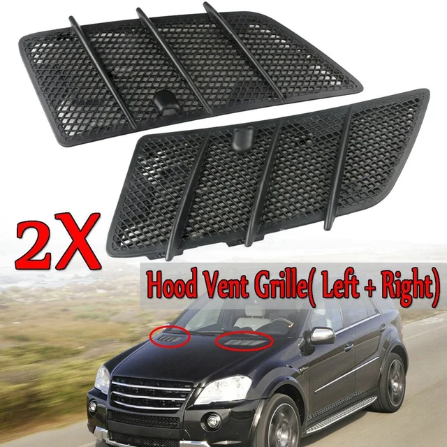 Couverture de Grille de ventilation supérieure de voiture, 2 pièces, pour  Mercedes Benz W164 ML GL 320 350 450 550 63AMG 2008-2011, droite et gauche  - AliExpress