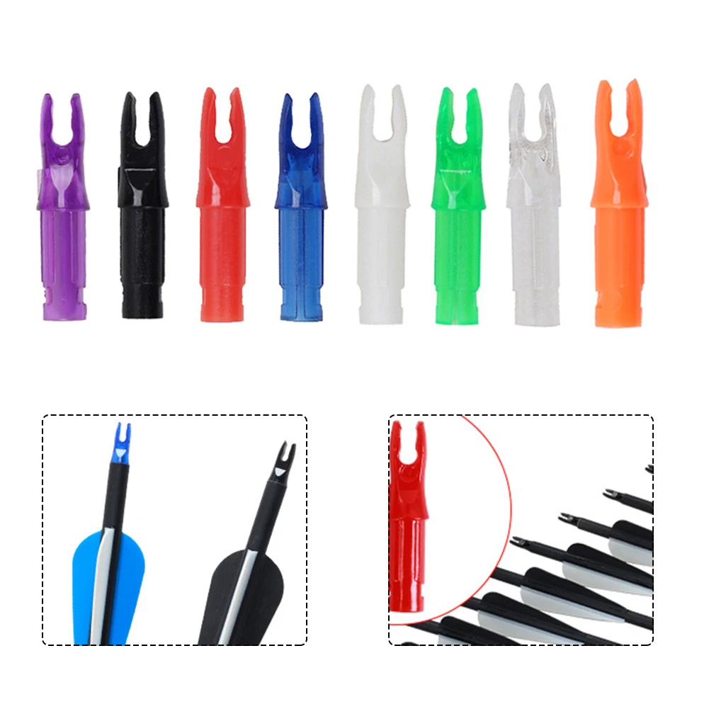 

12pcs/lot Insert G Nock Archery Insert Arrow Tail ID 6.2mm Carbon Fiberglass Arrow Shaft Hunting Accessories