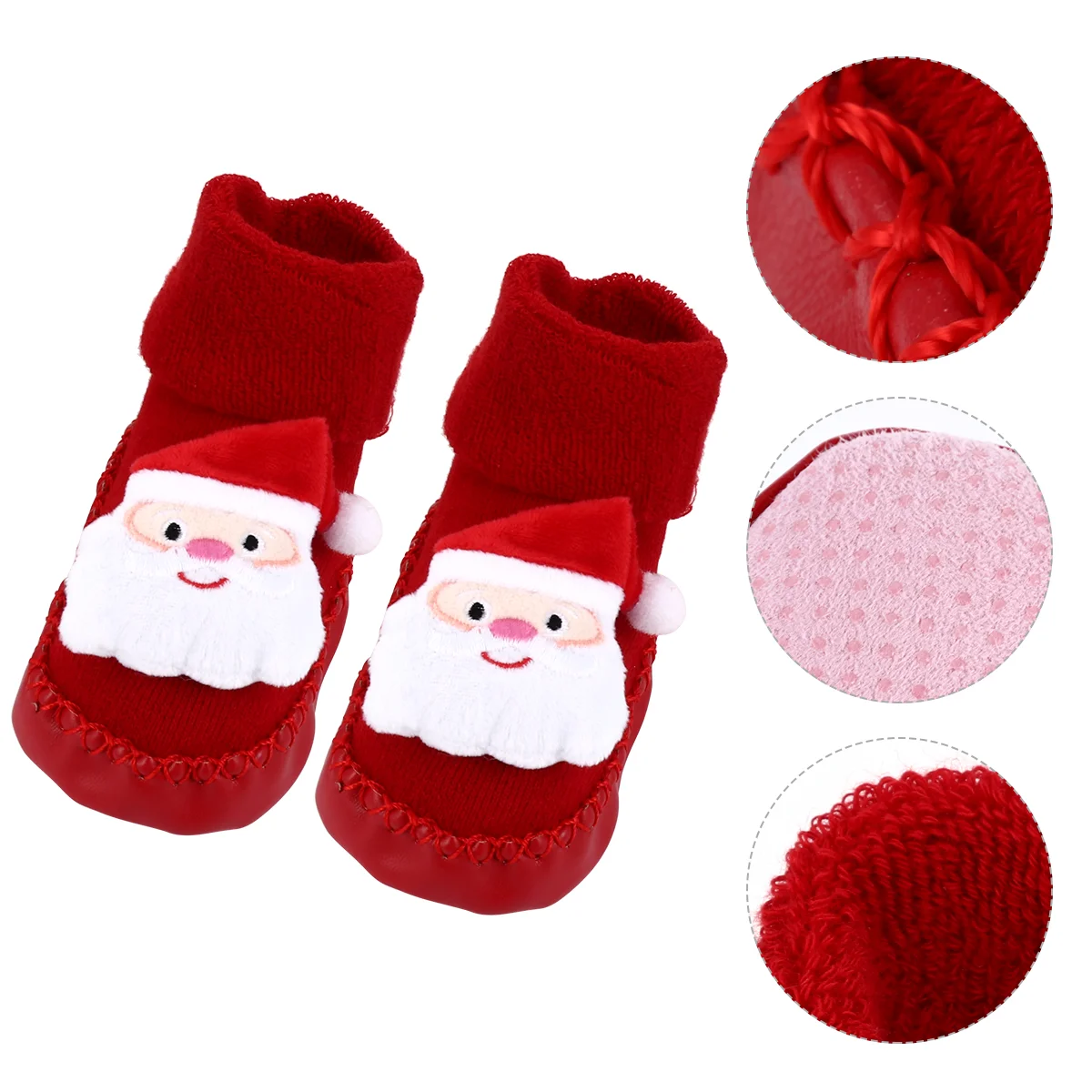 

Baby Christmas Socks Slippers Green Gift Soft Boots Slippers Anti Slip House Crib Prewalker Footwear Infant Newborn Boys Girls