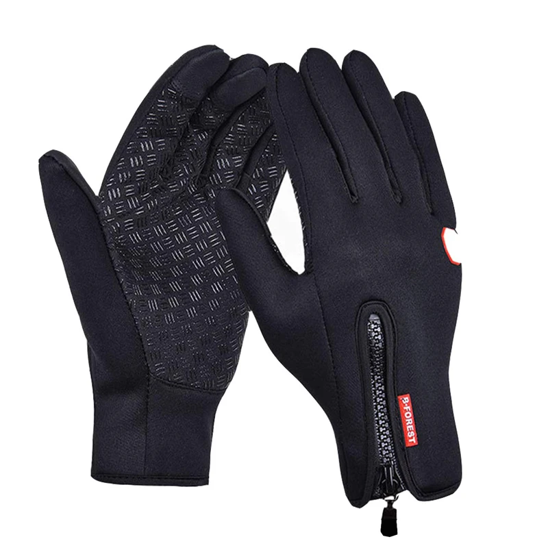 Outdoor Winter Touchscreen Warm Gloves Water Resistant Windproof Anti-Slip Sports Gloves for Cycling Skiing Sports Adjustable