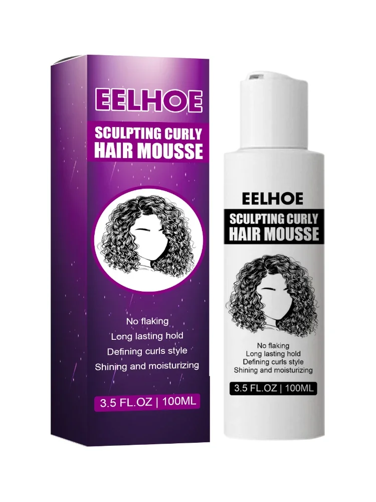 Curly Hair Styling Cream Бигуди Styling Elastin Moisturizes Fluffy Hair Care Dry Бигуди Для Волос Enhancers Professional Curly Hair Products