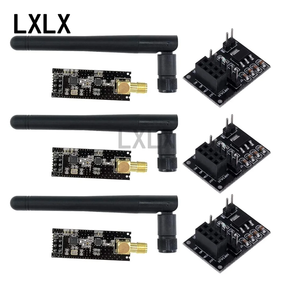 Module Sans Fil NRF24L01 PA LNA Avec Antenne - 2.4GHz Pour Arduino/Raspberry