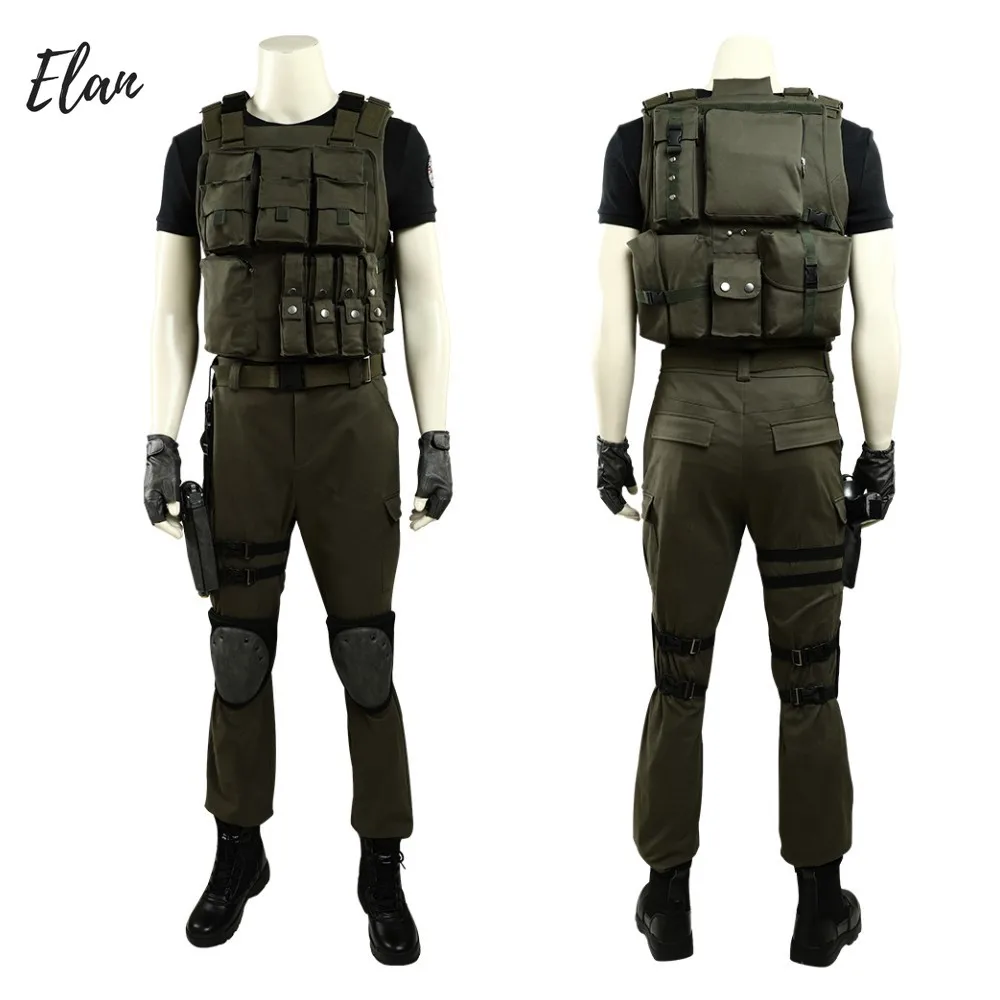 Adult Man Carlos Oliveira Cosplay Costume Vest Pants Accessories Halloween Comic Con Fancy Dress Made Outfit