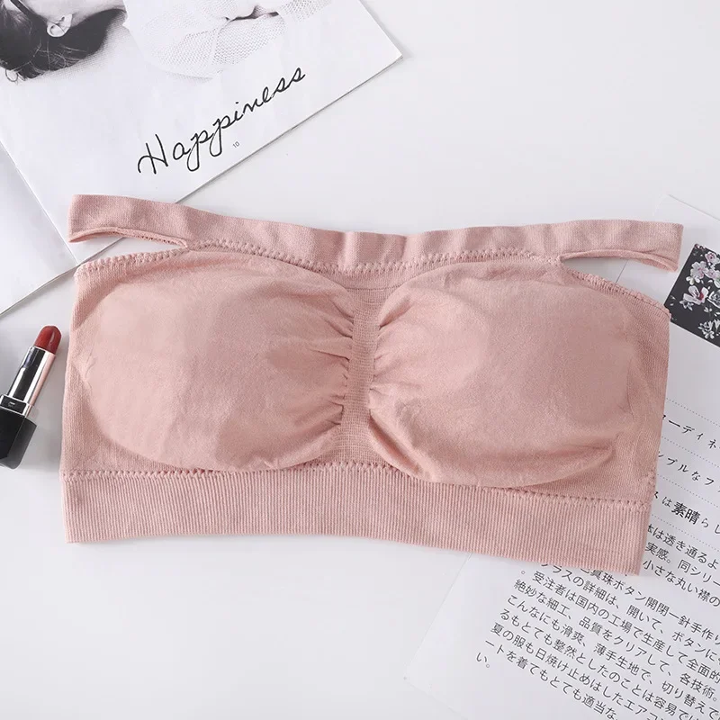 Sexy Seamless Bandeau Bra Summer Tube Top Strapless Bras Top Women Wireless Comfort Breathable Underwear Sexy Lingerie