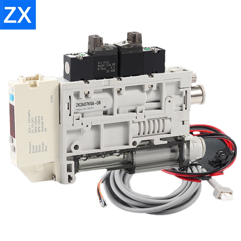 

Integrated Vacuum Generator Suction And Rupture Integrated ZK2A07K5A-10K5A-08 Small Digital Display With Rupture Valve