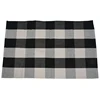 2X Cotton Buffalo Plaid Rugs,Buffalo Check Rug,23.6Inch X35.4Inch,Checkered Outdoor Rug (Black And White Porch Rugs) 6