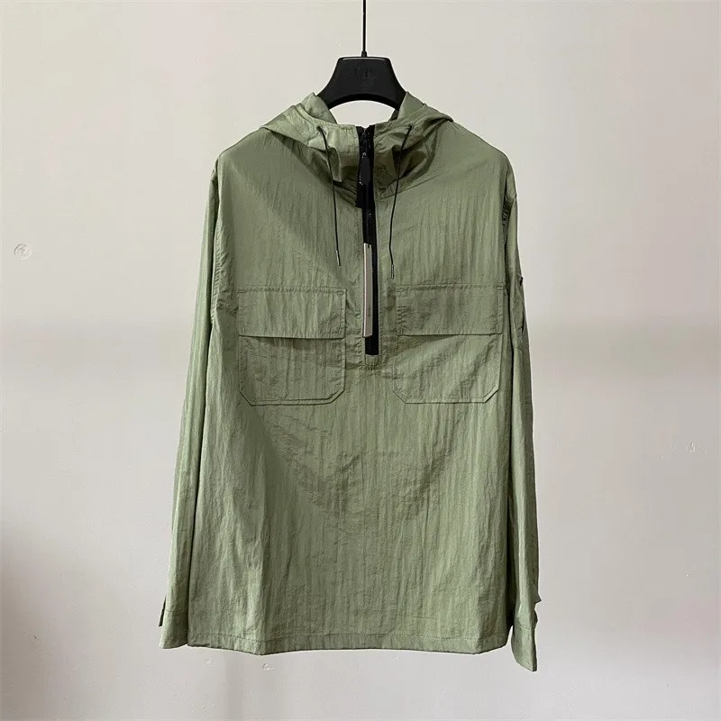 

CP Spring And Autumn Men's Jacket Casual Metal Nylon Jacket Zipper Coat Youth Clothinh top