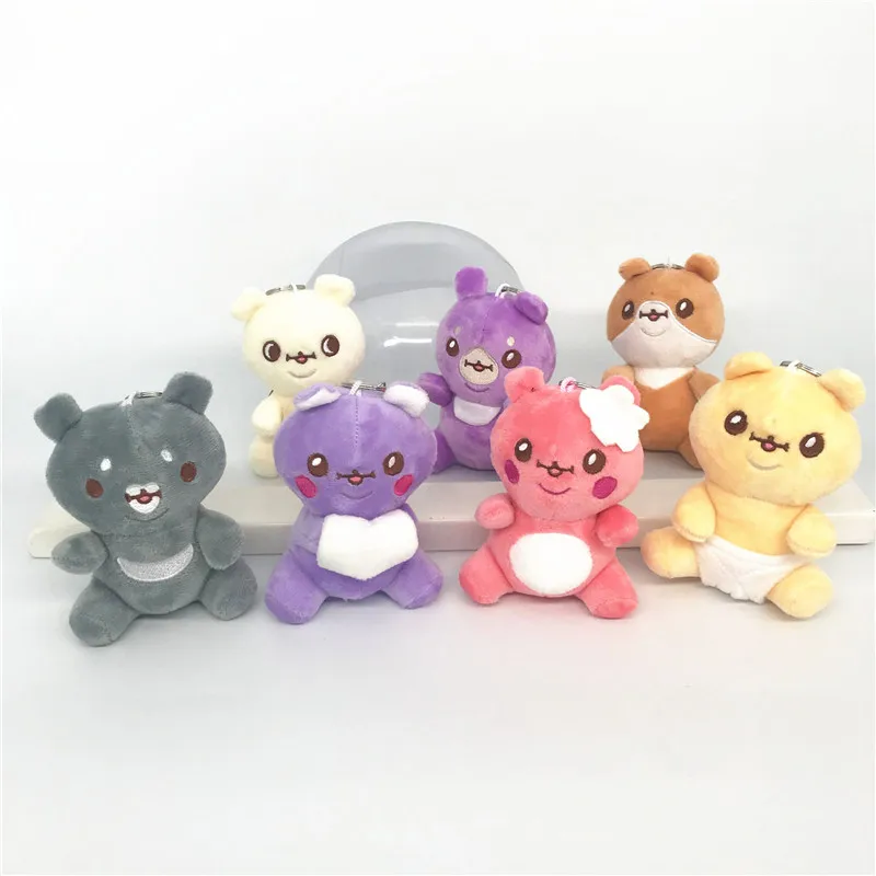 

KPOP Monsta X Cute Bear Plush Doll Keychain Bag Accessories Shownu Min Hyuk Kihyun Hyung Won Lee Joo Heon Fans Collection Gifts