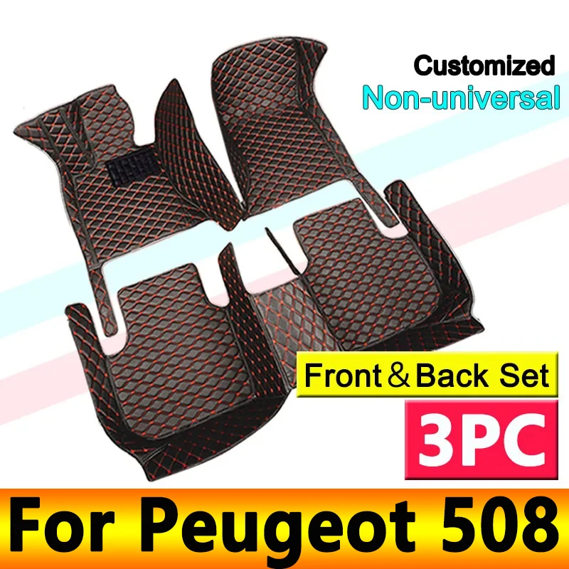 

LHD For Peugeot 508 2018 2017 2016 2015 2014 2013 2012 2011 Car Floor Mats Interior Parts Waterproof Anti Dirty Leather Rugs