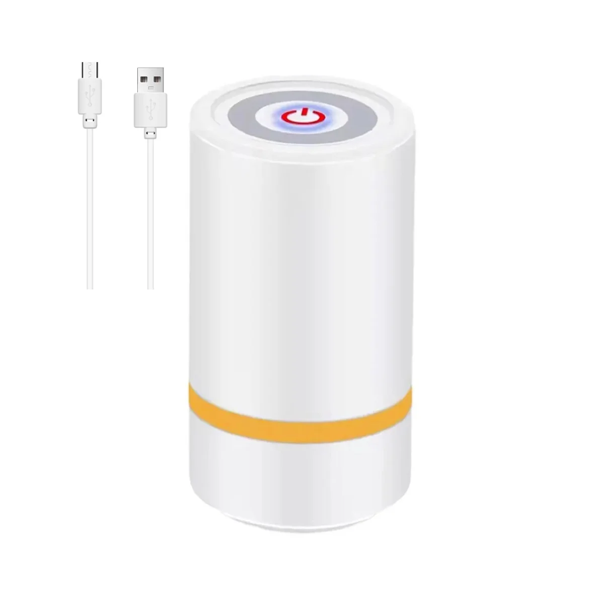 

Portable USB Rechargeable Handheld Mini Bag Sealer Kitchen Smart Small Food Household Vacuum Sealer with 10 Bags White