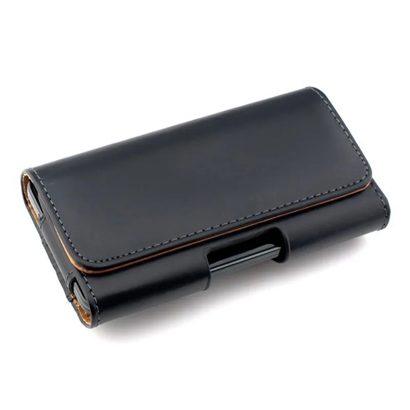 Universal Magnetic Leather Waist Bag with Belt Clip - Phone Pouch