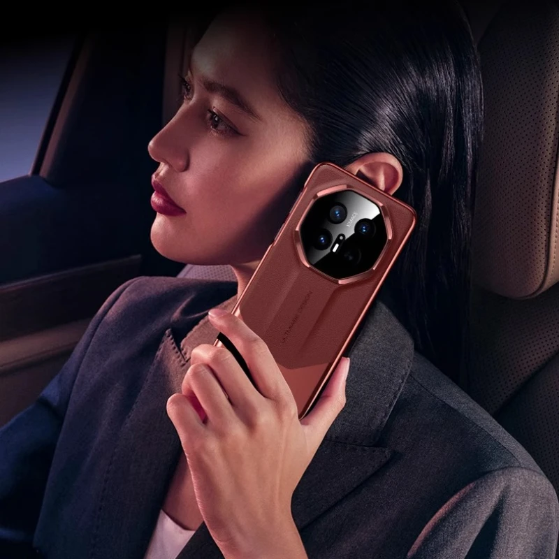 Luxury Leather Matte Splicing Plating Phone Case - Premium Hard Cover
