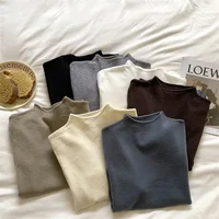 Zjaiss Female Turtleneck Versatile Sweater Women's Autumn Winter 2026 New Solid Color Pullovers Ladies Long Sleeve Knit Tops - Image 2