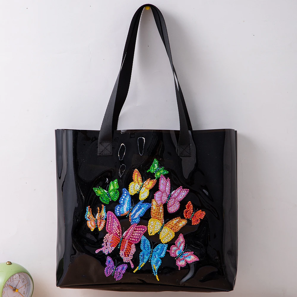 5D DIY Diamond Painting Handbag Reusable Crystal Gems Bag Aesthetic Tote Bag  Rhinestone Art Storage Bags Handmade Top-handle Bag - AliExpress
