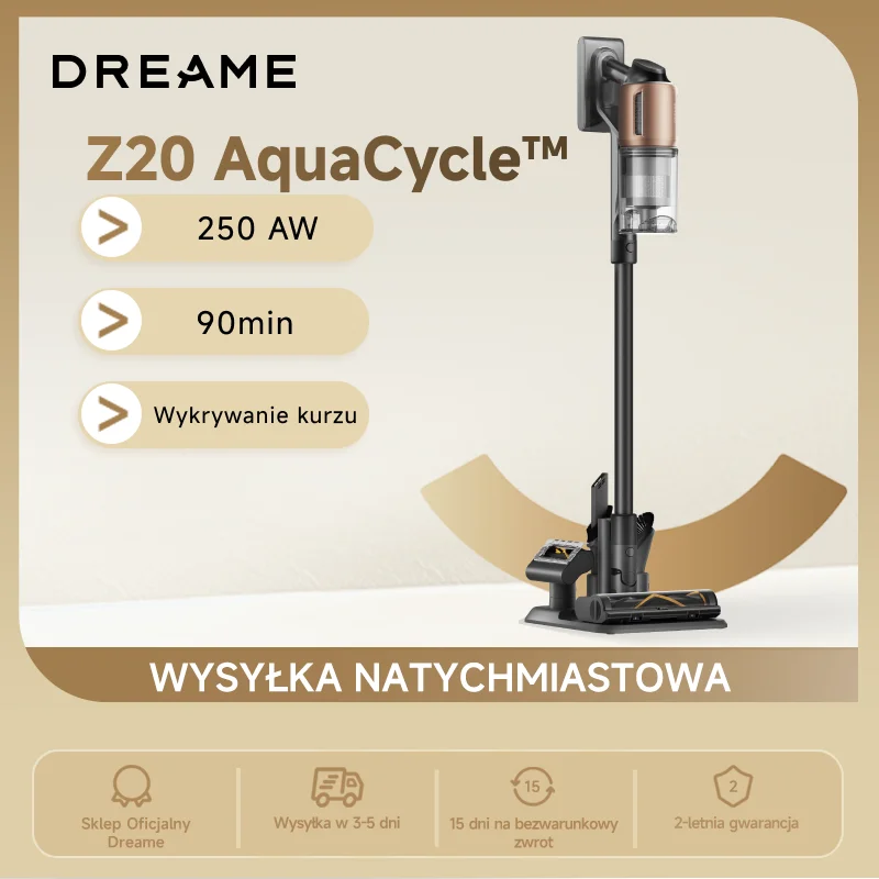 Odkurzacz DREAME Z20 AquaCycle  z Polski za $232.73 / ~865zł