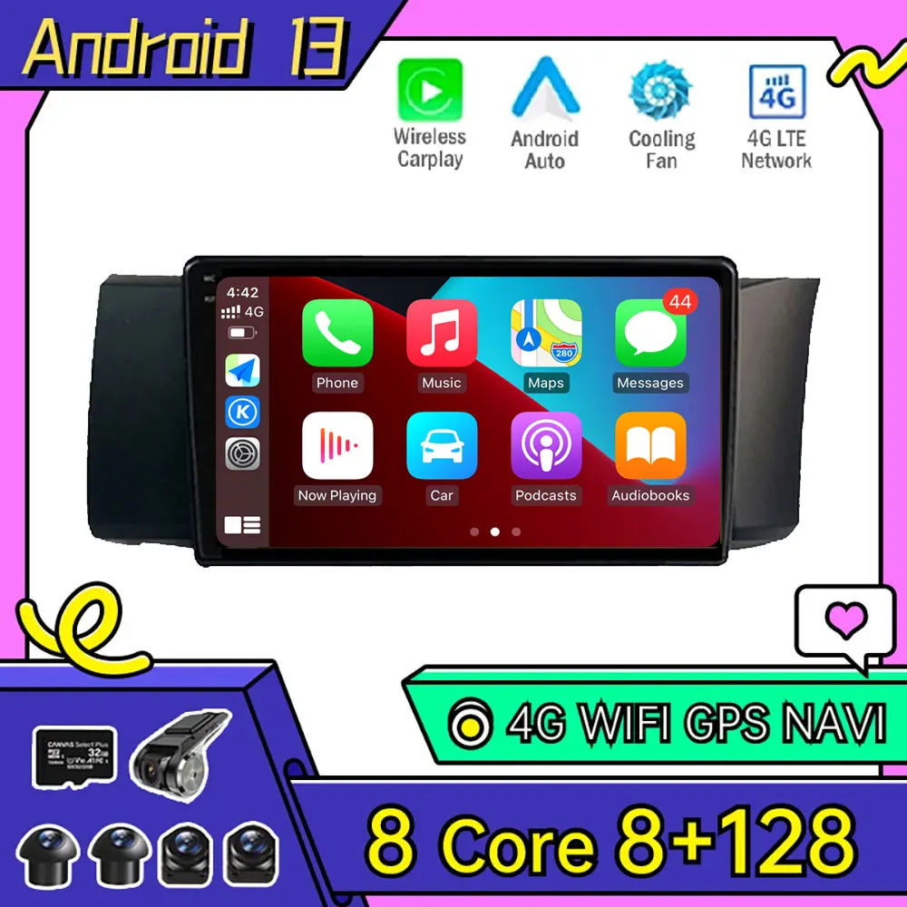 

Car Navigator GPS Player Video WIFI Android 13 For Toyota GT86 GT 86 Subaru BRZ RHD 2012 - 2016 NO 2 DIN BT DSP