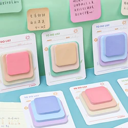 90 sheets Kawaii Notepad Sticky Notes 3 sizes Memo Pad Student planner Note pad Memo Stickers School office Stationery Supplies