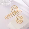 Multi-Layer Spiral Arm Ring Bracelet Exaggerated European and American Simple Vintage Open Cuff Bangles for Women Jewelry Gifts 6