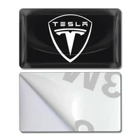 10Pc 3D Epoxy Badge Emblem Car Interior/Exterior Decorative Stickers for Tesla 3 S Model Y Model X Model M 2023 2024 Accessories 2