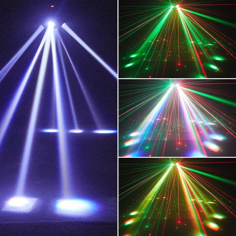 150W Led Four-Head Beam Moving Head Light DMX Controller Rotating Stage Party La