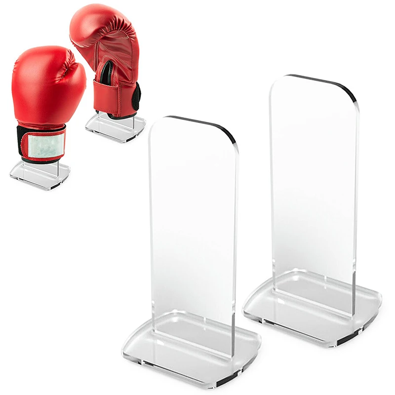 Boxing Glove Storage Holder 2 Pcs Acrylic Display Stand Easy Stand For Home Bedroom Office Bedroom Desktop Stand 4