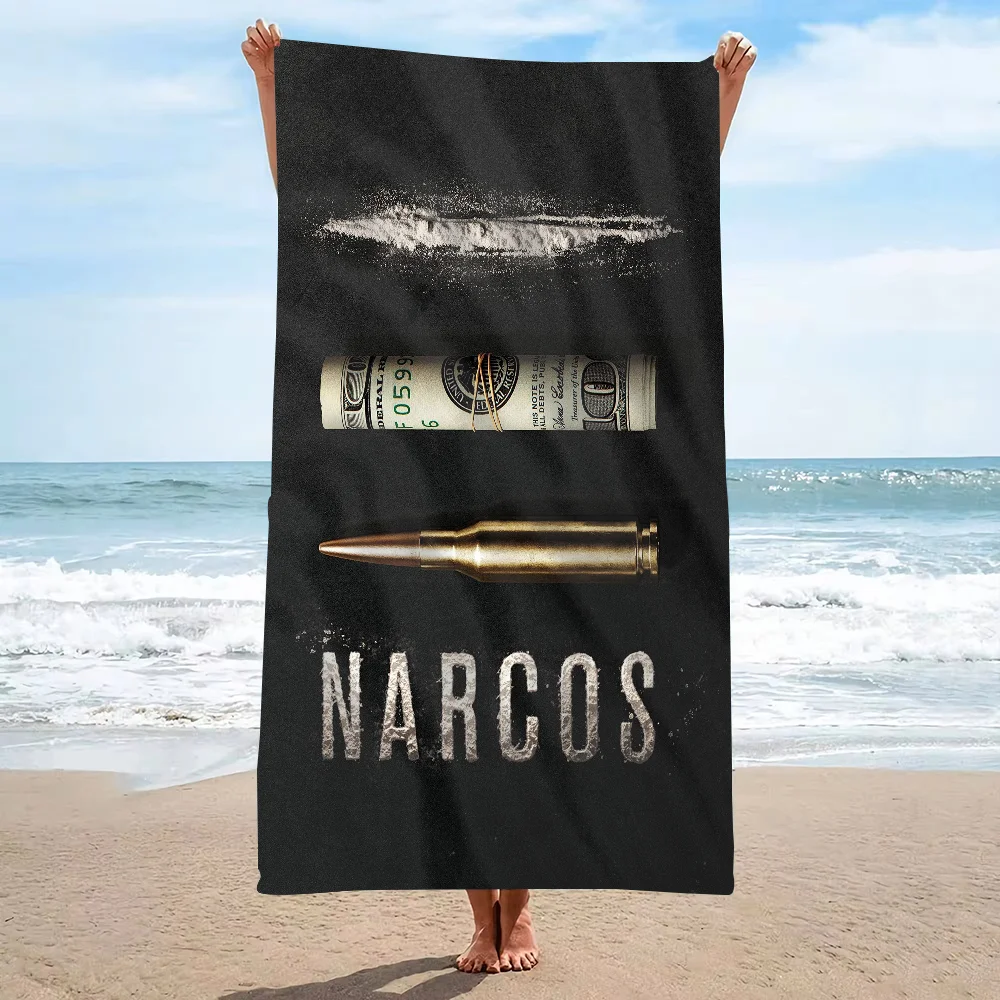 P-Pablo Escobar Narcos Towel  Microfiber beach towels absorb water, dry quickly, and are easy and comfortable for yoga swimming 3
