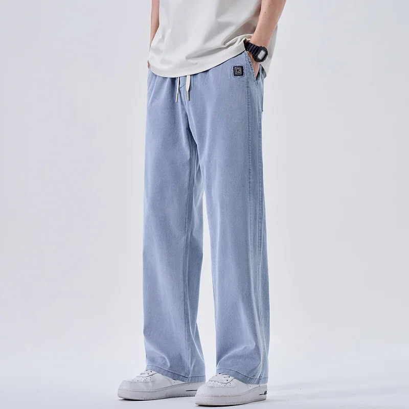 العلامة التجارية الجينز الناعمة للرجال الربيع رقيق...