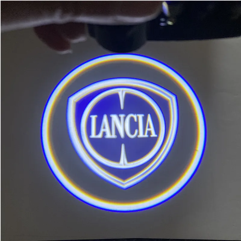 2Pcs Car Door Welcome Lamp Proiettore Laser Logo Ghost Shadow Night Lights Per Lancia Delta Ypsilon Lybra Musa Kappa Voyager