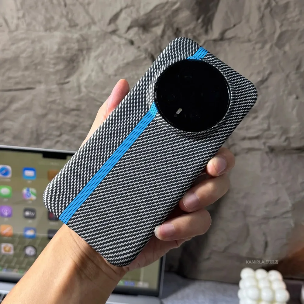 Carbon Fiber Texture Shockproof Slim Phone Protective Back Cover