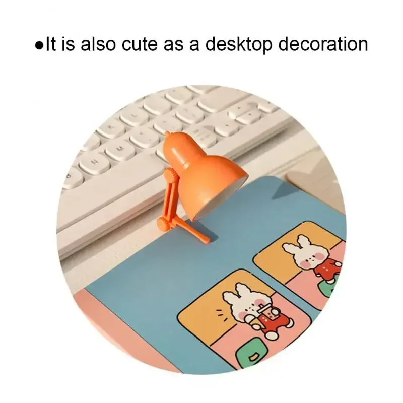 Book light Mini With Clip LED Table Lamp Foldable Night Home Room Computer Night Lights Eye Travel Home Appliance