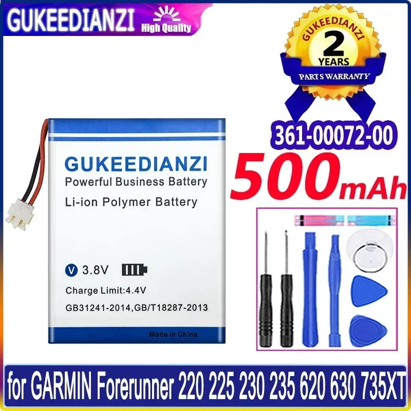 Batteria Per Cellulare Ad Alta Capacità Bateria 500Mah Per Batterie Garmin Forerunner 220 225 230 235 620 630 735Xt