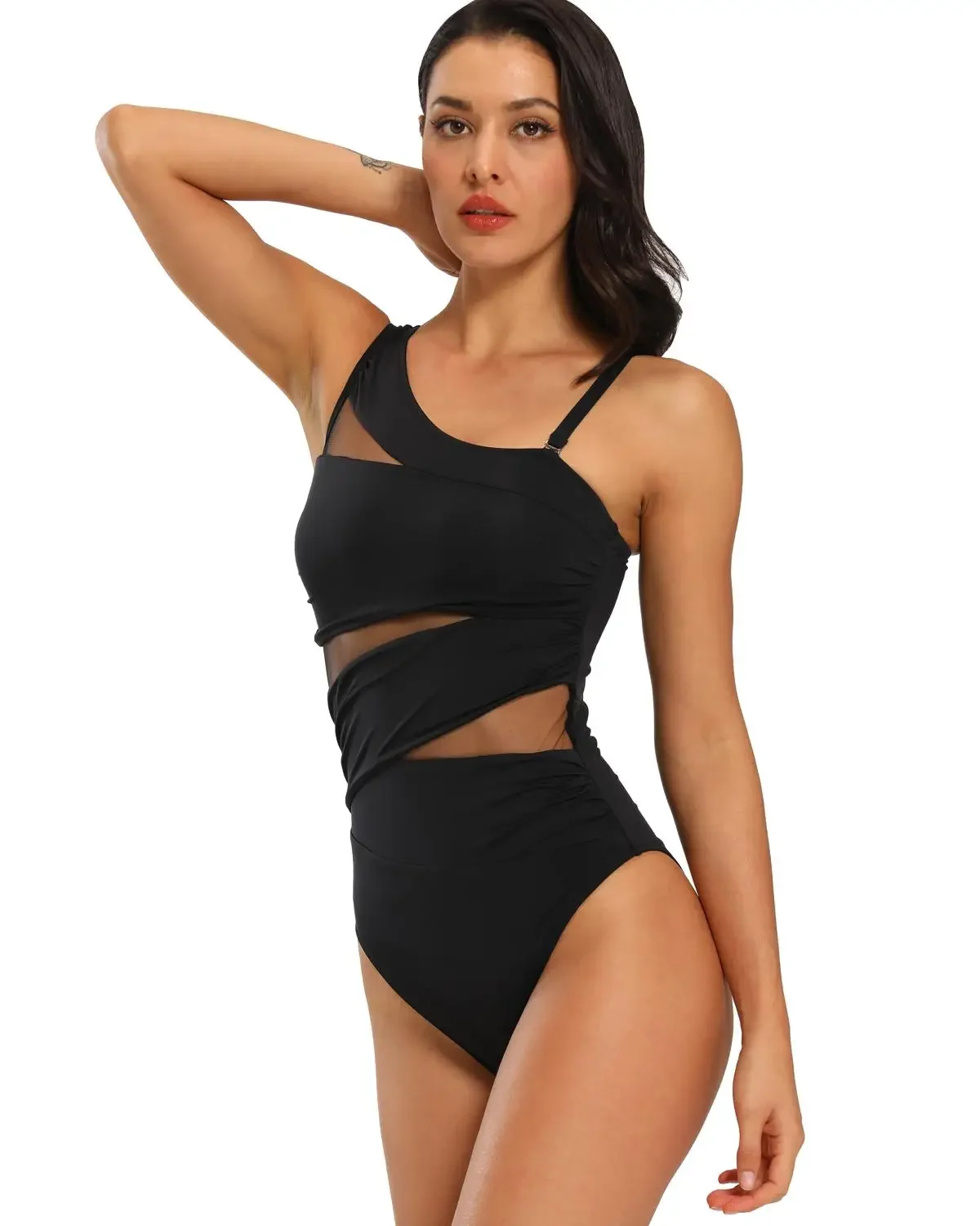Women's One Piece Swimsuits Tummy Control Swimwear Mesh Monokini Bathing  Suits For Women Bikini - Bikinis Set - AliExpress