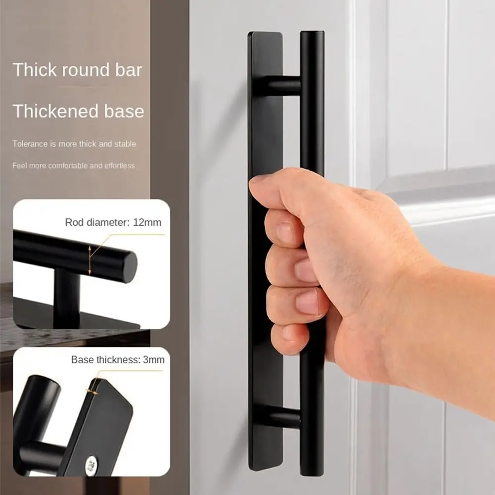 Aluminium Alloy Door Handle New Punch-free Self-Adhesive Sliding Door ...